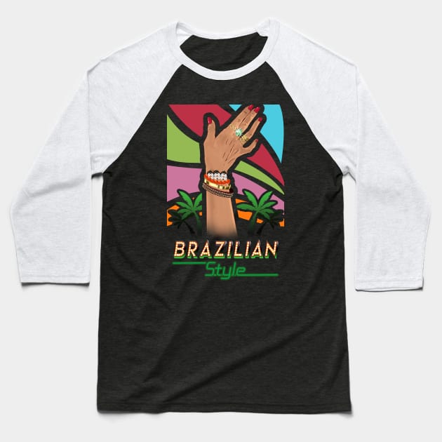 Brazilian, Fashion, Nail Polish, Woman, Gift Baseball T-Shirt by Strohalm